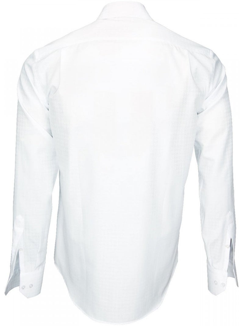 Chemise homme tissu armurée coupe droite BUSINESS Andrew Mac Allister Blanc - Kiabi