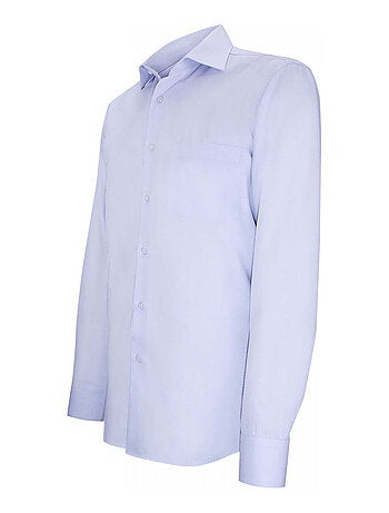 Chemise homme tissu chevron coupe droite CLARON Andrew Mac Allister Bleu , 39