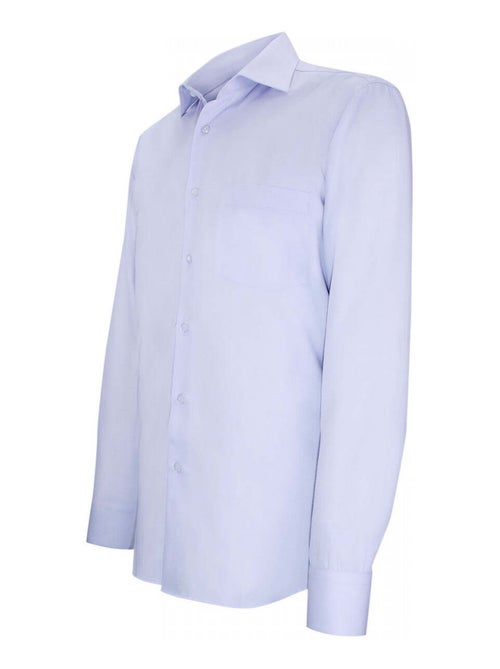 Chemise homme tissu chevron coupe droite CLARON Andrew Mac Allister Bleu , 39 - Kiabi