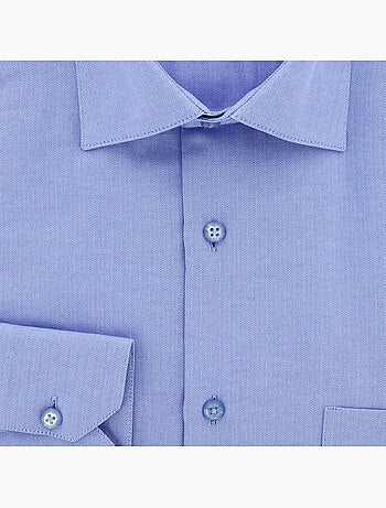 Chemise homme tissu chevron coupe droite CLARON Andrew Mac Allister