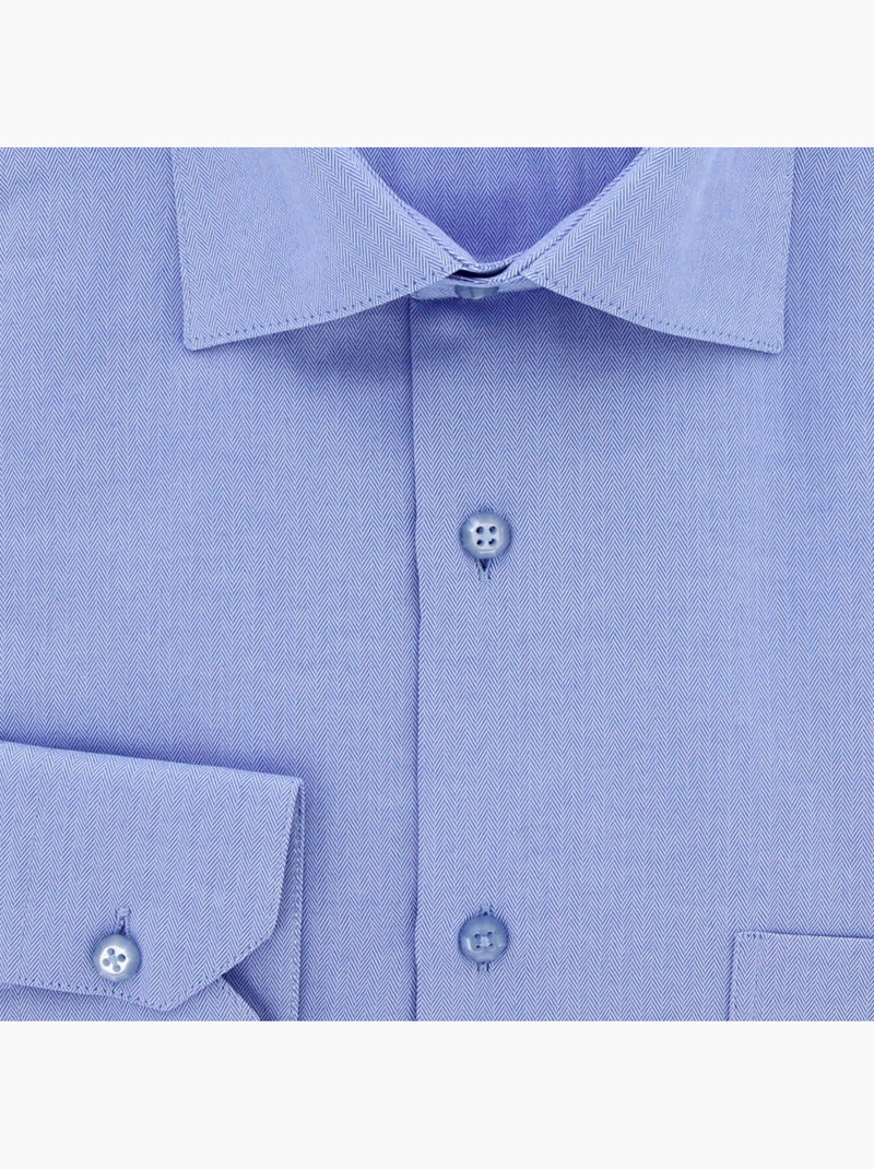 Chemise homme tissu chevron coupe droite CLARON Andrew Mac Allister Parme - Kiabi