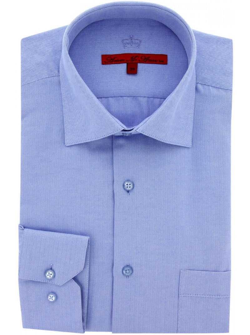 Chemise homme tissu chevron coupe droite CLARON Andrew Mac Allister Parme - Kiabi