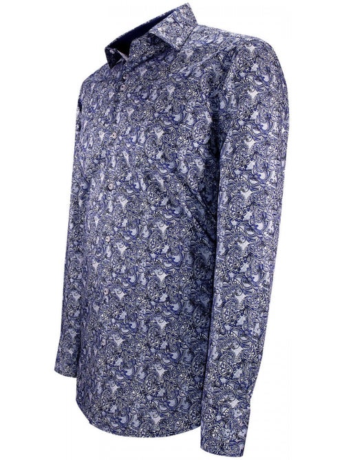 Chemise homme tissu imprimé coupe cintrée CASHMO Emporio balzani - Kiabi Chemise homme tissu imprimé coupe cintrée CASHMO Emporio balzani - Kiabi