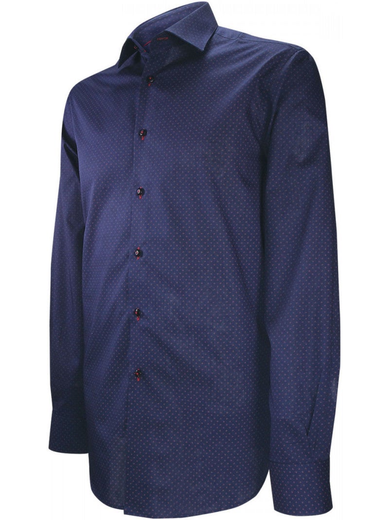 Chemise homme tissu imprimé coupe droite BLUEINK Andrew Mac Allister Bleu - Kiabi