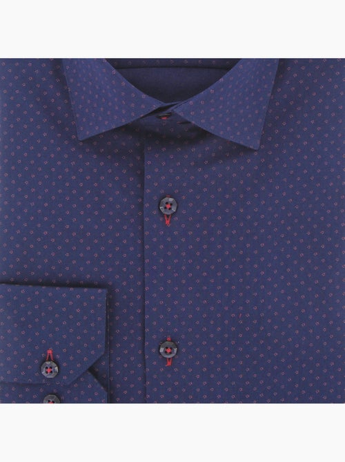Chemise homme tissu imprimé coupe droite BLUEINK Andrew Mac Allister - Kiabi