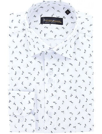 Chemise homme tissu imprimé coupe droite FANCARO Emporio balzani