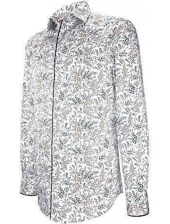 Chemise homme tissu imprimé fleuri coupe droite FLOWEAR Andrew Mac Allister