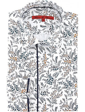 Chemise homme tissu imprimé fleuri coupe droite FLOWEAR Andrew Mac Allister