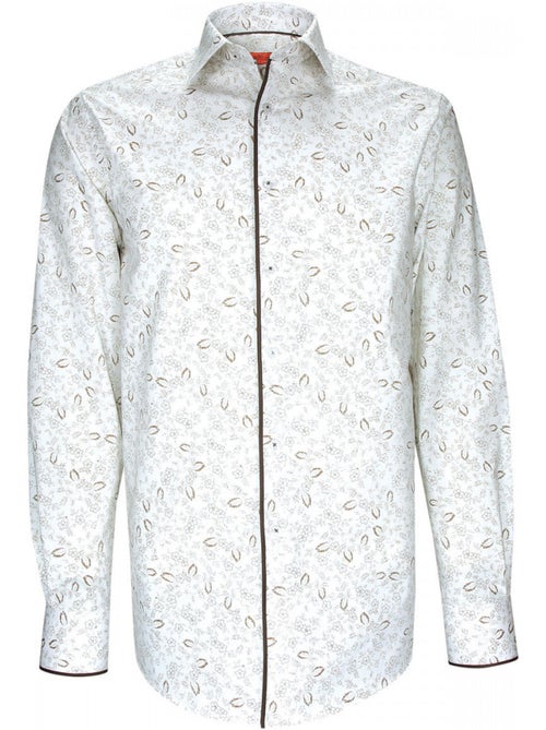 Chemise homme tissu imprimé fleuri coupe droite FLOWLEAF Andrew Mac Allister - Kiabi