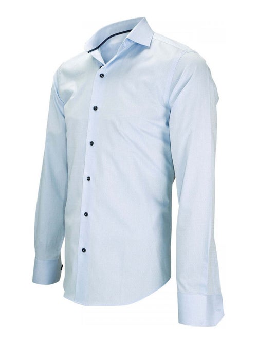 Chemise homme tissu jacquard coupe cintrée FIORI2 Emporio balzani Violet , 41 - Kiabi