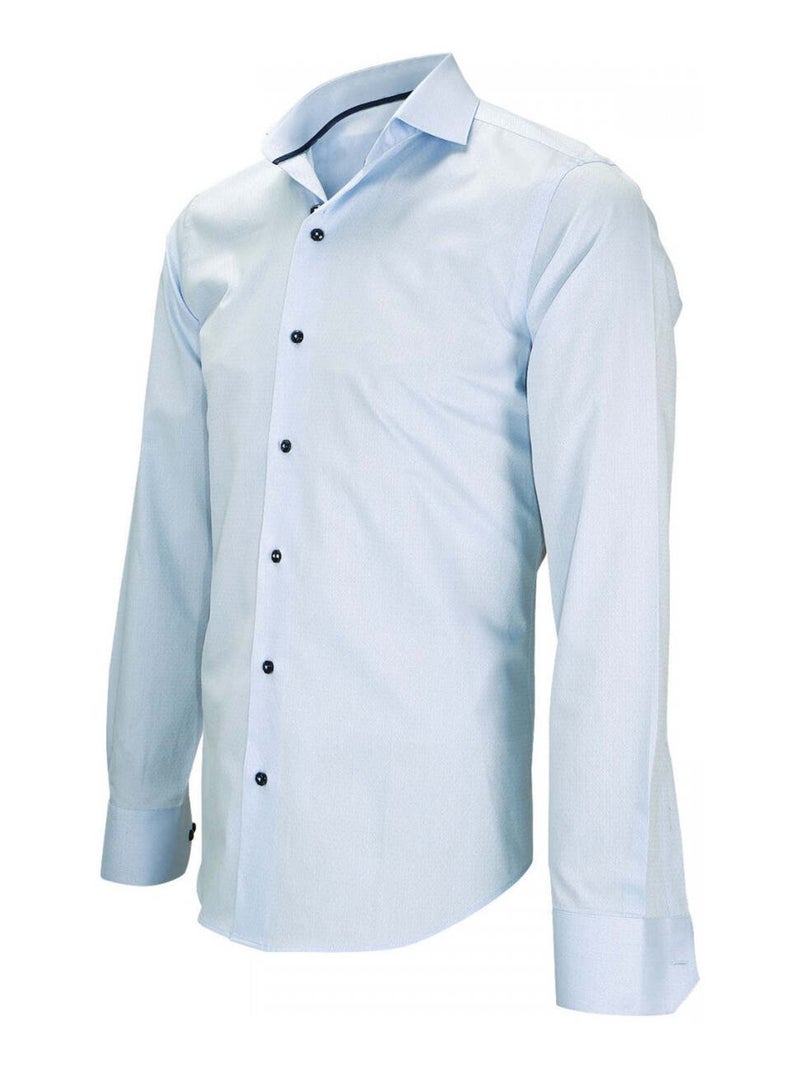 Chemise homme tissu jacquard coupe cintrée FIORI2 Emporio balzani Violet , 41 Violet - Kiabi