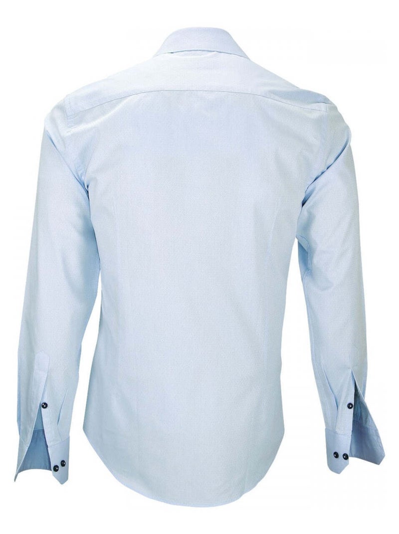 Chemise homme tissu jacquard coupe cintrée FIORI2 Emporio balzani Violet , 41 Violet - Kiabi