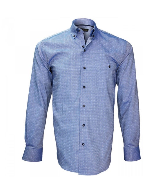 Chemise homme tissu oxford coupe droite BATISTINI Emporio balzani Bleu , 39 - Kiabi