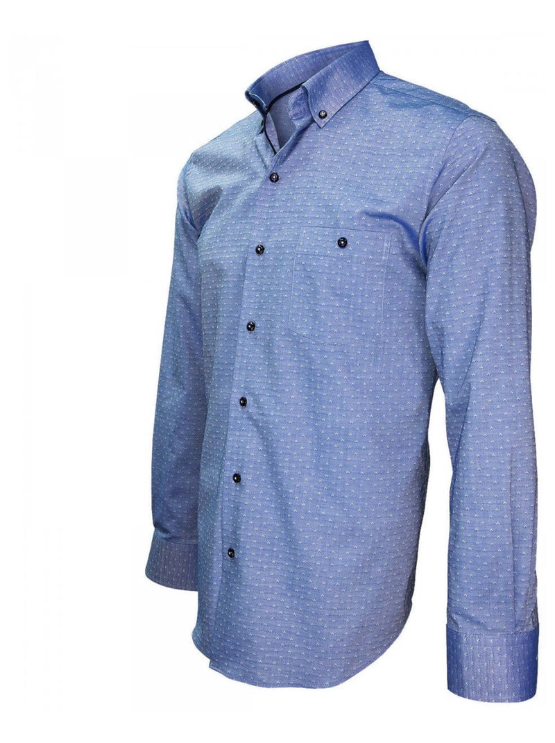 Chemise homme tissu oxford coupe droite BATISTINI Emporio balzani Bleu , 39 Bleu - Kiabi