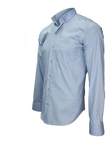 Chemise homme tissu pinpoint coupe cintrée PRESTIGE Emporio balzani Bleu marine , 38