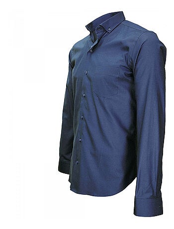 Chemise homme tissu pinpoint coupe cintrée PRESTIGE Emporio balzani Bleu marine , 38