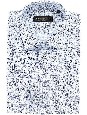 Chemise homme tissu structuré à motifs coupe droite STRUCO Emporio balzani
