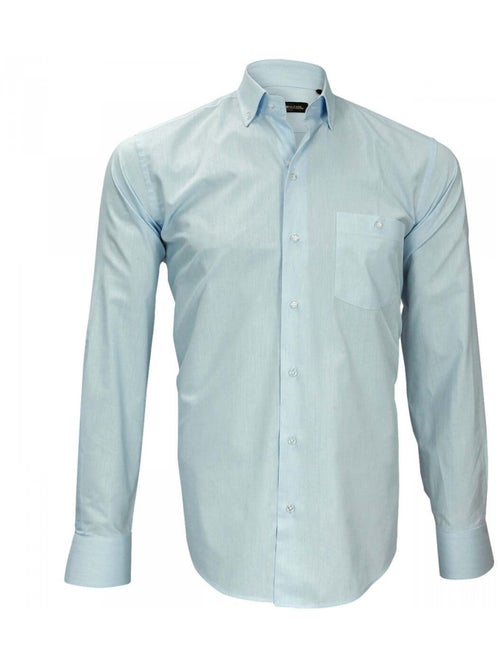 Chemise homme tissu surseeker coupe droite BUSINESS Emporio balzani Blanc , 39 - Kiabi