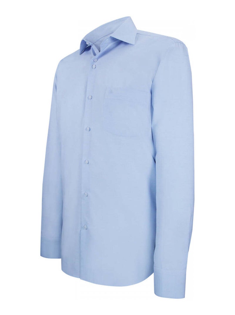 Chemise homme tissu uni coupe droite GRAFFI Emporio balzani Bleu , 45 Bleu - Kiabi