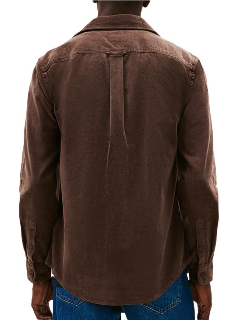 Chemise Homme Tommy Hilfiger Marron cappuccino - Kiabi