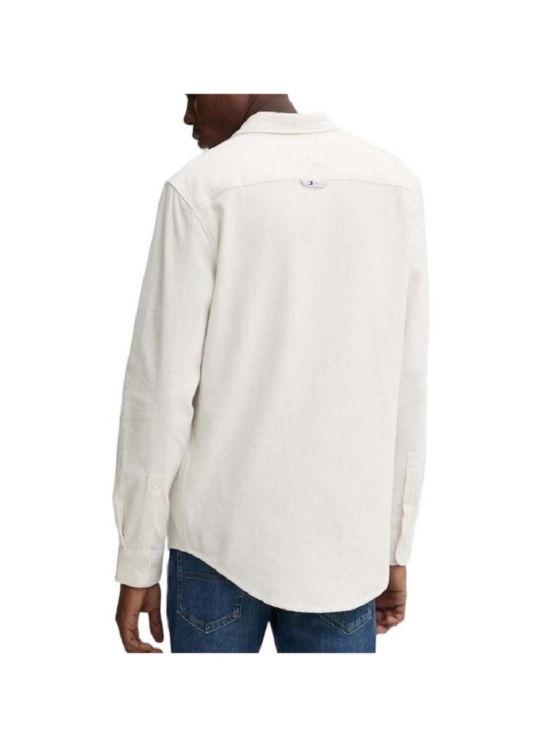 Chemise  Homme Tommy Hilfiger Regular Flannel Ecru - Kiabi