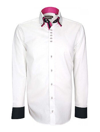 Chemise homme triple col coupe cintrée TRICOL Emporio balzani Blanc , 40