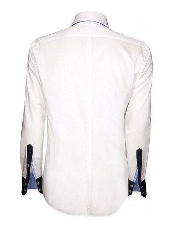 Chemise homme triple col coupe cintrée TRICOL Emporio balzani Blanc , 43