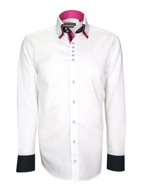 Chemise homme triple col coupe cintrée TRICOL Emporio balzani Blanc , 43 - Kiabi