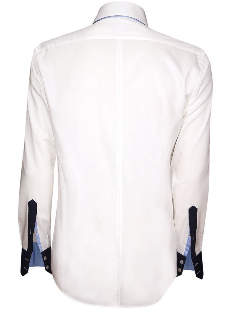 Chemise homme triple col coupe cintrée TRICOL Emporio balzani Bleu , 38 Bleu - Kiabi