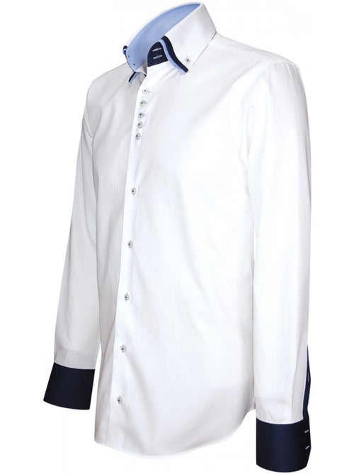 Chemise homme triple col coupe cintrée TRICOL Emporio balzani - Kiabi Chemise homme triple col coupe cintrée TRICOL Emporio balzani - Kiabi