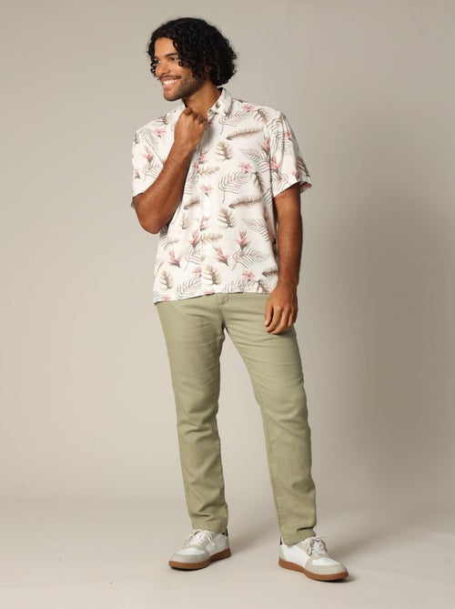 Chemise homme tropicale et décontractée en viscose 'Deeluxe' - Kiabi
