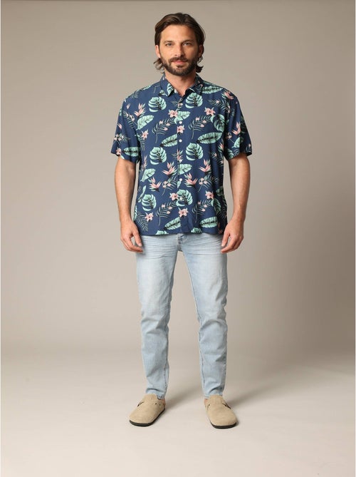 Chemise homme tropicale et décontractée en viscose 'Deeluxe' - Kiabi