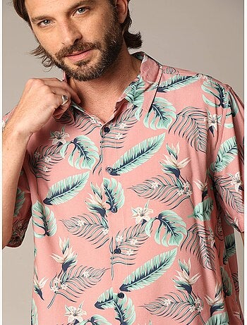 Chemise homme tropicale et décontractée en viscose 'Deeluxe'