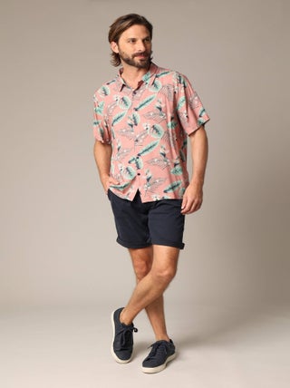Chemise homme tropicale et décontractée en viscose 'Deeluxe'