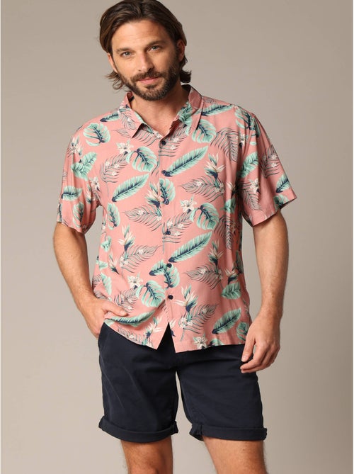 Chemise homme tropicale et décontractée en viscose 'Deeluxe' - Kiabi