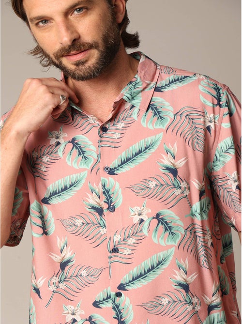 Chemise homme tropicale et décontractée en viscose 'Deeluxe' - Kiabi