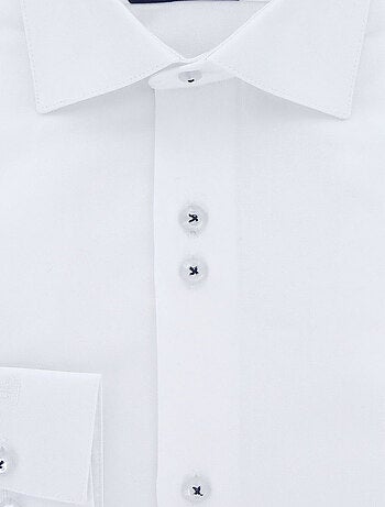 Chemise homme unie coupe droite CLASSIKO Emporio balzani Blanc , 39