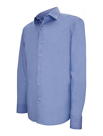 Chemise homme unie coupe droite CLASSIKO Emporio balzani Blanc , 39