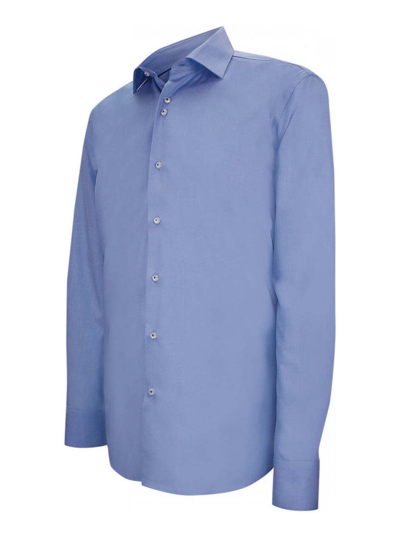 Chemise homme unie coupe droite CLASSIKO Emporio balzani Bleu ciel , 45 Bleu ciel - Kiabi