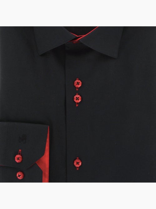 Chemise homme unie noire coupe droite CLAROSSO Emporio balzani - Kiabi