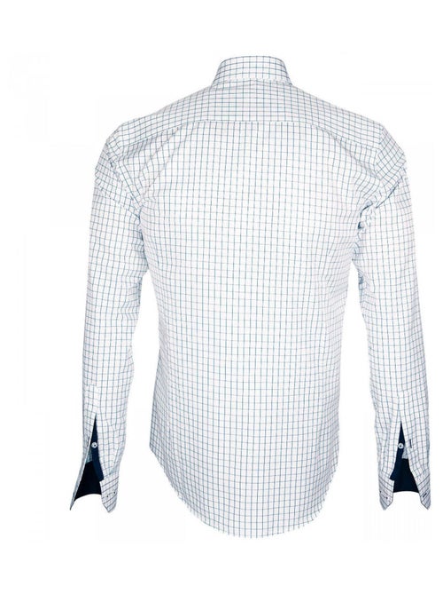 Chemise homme vichy coupe cintrée AGOSTINO Emporio balzani Blanc , 44 - Kiabi