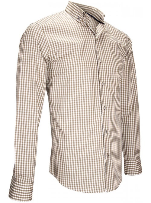 Chemise homme vichy coupe cintrée MANOLO Emporio balzani - Kiabi