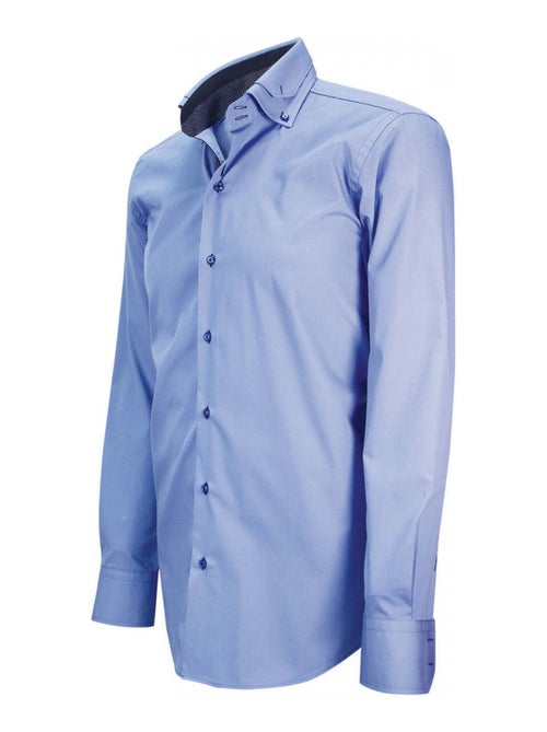 Chemise hommechemise mode coupe cintrée MANZONI Emporio balzani Bleu , 42 - Kiabi