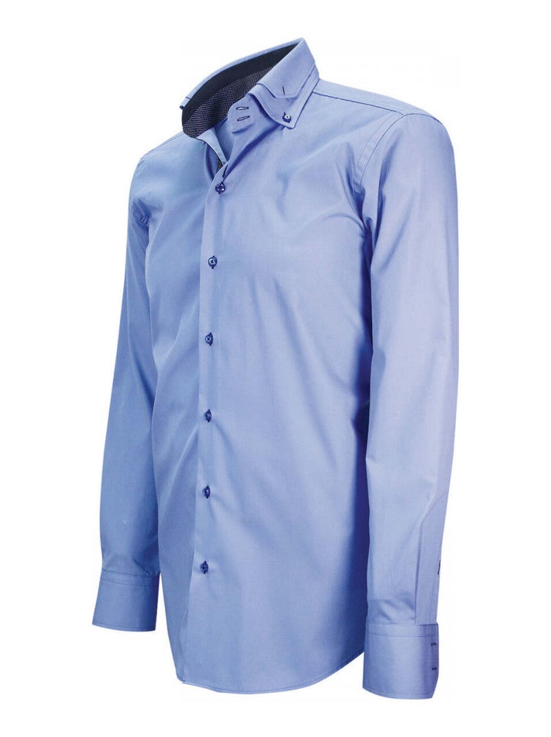 Chemise hommechemise mode coupe cintrée MANZONI Emporio balzani Bleu - Kiabi