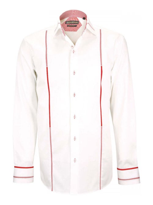 Chemise hommechemise mode coupe cintrée TRAVERTINO Emporio balzani Blanc , Rouge , 39 - Kiabi