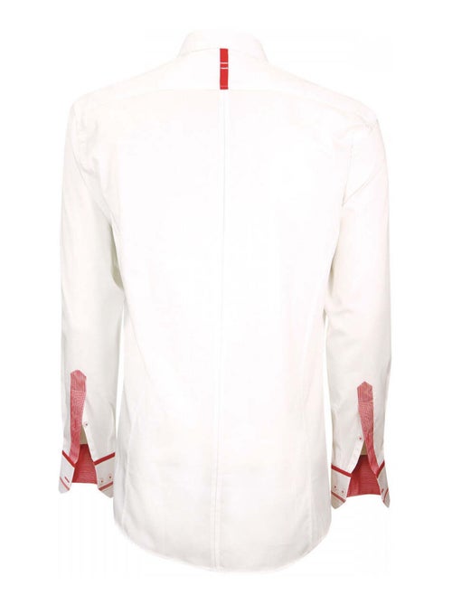 Chemise hommechemise mode coupe cintrée TRAVERTINO Emporio balzani Blanc , Rouge , 41 - Kiabi
