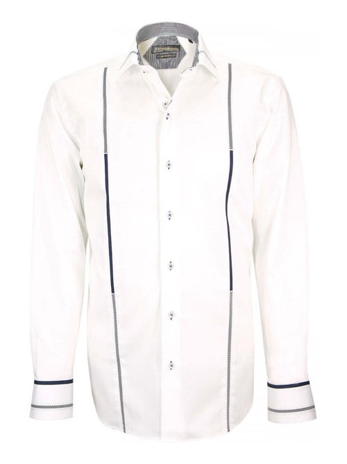 Chemise hommechemise mode coupe cintrée TRAVERTINO Emporio balzani Blanc , Rouge , 41 - Kiabi