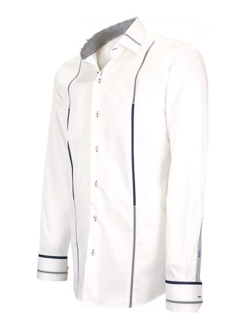 Chemise hommechemise mode coupe cintrée TRAVERTINO Emporio balzani Blanc , Rouge , 41 - Kiabi