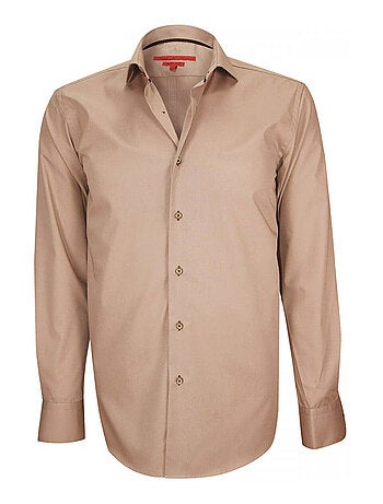 Chemise hommechemise mode coupe cintrée WALKER Andrew Mac Allister Beige , 41