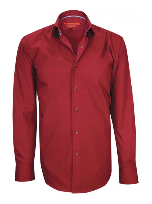 Chemise hommechemise mode coupe cintrée WALKER Andrew Mac Allister Bordeaux , 40 - Kiabi